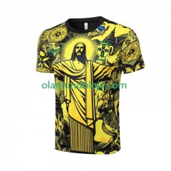 Camisola Brasil Jesus Homem Equipamento Primeiro 2024 Manga Curta